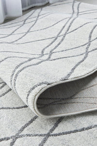 Thumbnail for Jada Paradise Grey Modern Abstract Hallway Runner Rug