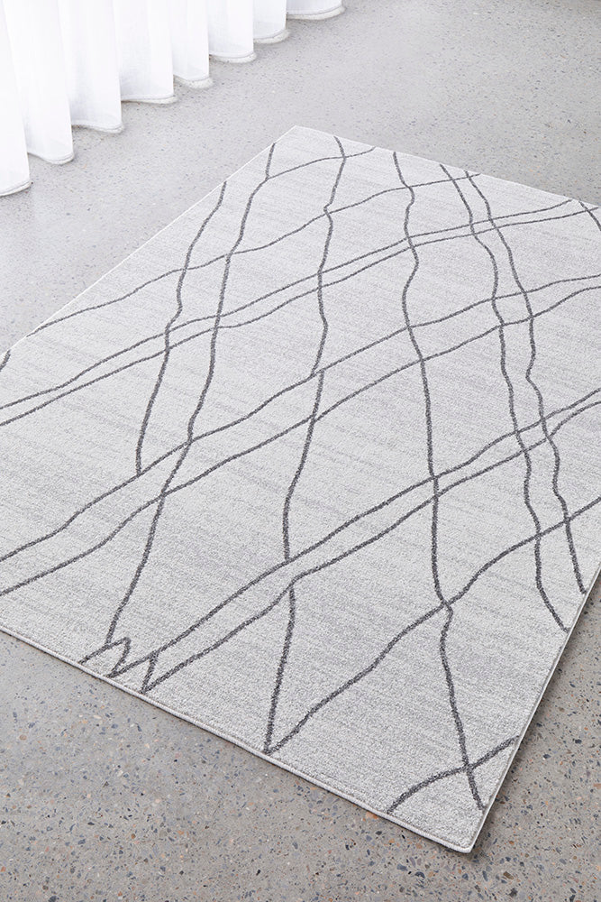 Jada Paradise Grey Modern Abstract Rug