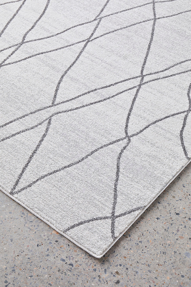 Jada Paradise Grey Modern Abstract Rug