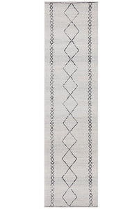 Thumbnail for Kylie Paradise Grey Modern Diamond Tribal Pattern Hallway Runner Rug