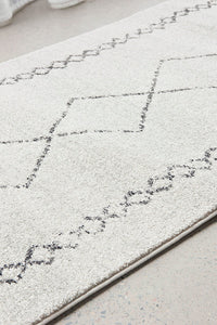 Thumbnail for Kylie Paradise Grey Modern Diamond Tribal Pattern Hallway Runner Rug