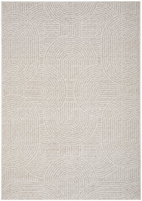 Thumbnail for Prague Klarn Natural Tan Modern Geometric Wool Rug