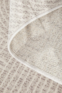 Thumbnail for Prague Klarn Natural Tan Modern Geometric Wool Rug