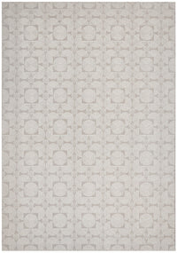 Thumbnail for Prague Niko Cream & Grey Modern Geometric Wool Rug