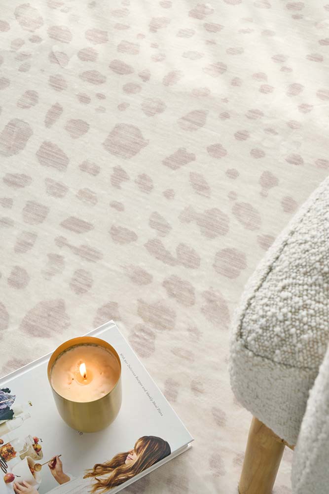 Mila Revive Cream & Natural Modern Abstract Machine Washable Polyester Rug