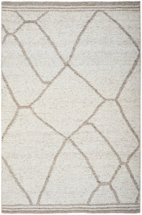 Thumbnail for Alma Ivory and Natural Modern Abstract Pattern Rectangle Rug