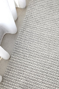 Thumbnail for Oscar Scandinavian Grey Felted Wool Rug