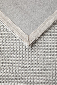 Thumbnail for Oscar Scandinavian Grey Felted Wool Rug