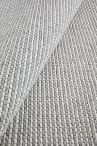 Thumbnail for Oscar Scandinavian Grey Felted Wool Rug