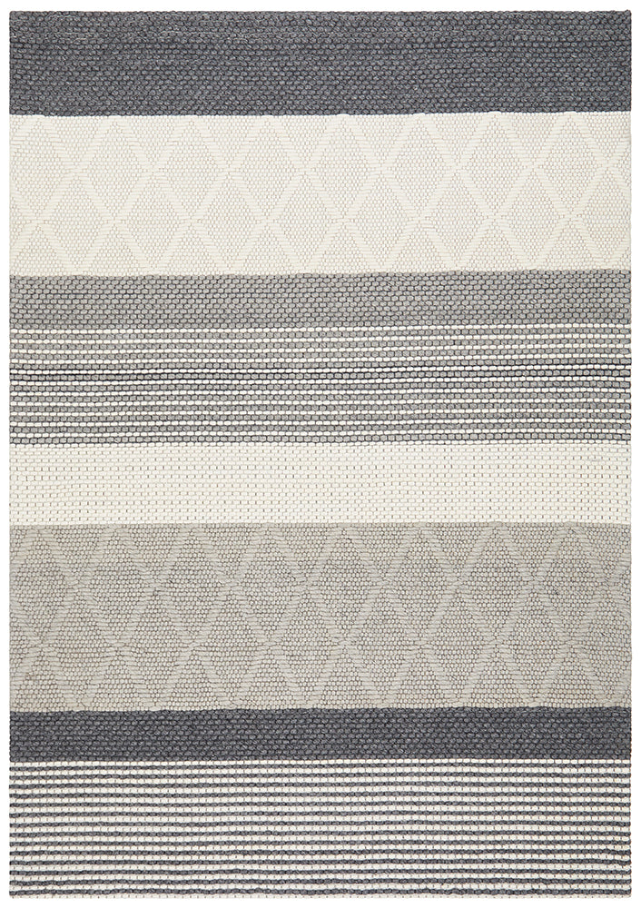 Blake Modern Multi-Colour Textured Wool Rug