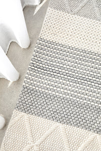 Thumbnail for Blake Modern Multi-Colour Textured Wool Rug