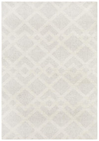 Thumbnail for Ashe Scandi Pebble Grey Diamond Patterned Rug