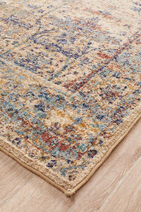 Thumbnail for Evelyn Sand Multi-Colour Distressed Rug