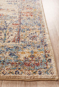 Thumbnail for Evelyn Sand Multi-Colour Distressed Rug