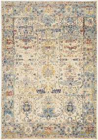 Thumbnail for Evelyn Sand Multi-Colour Distressed Rug