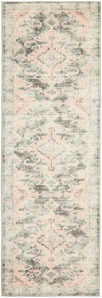 Thumbnail for April Vintage Pink & Grey Rug