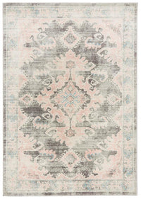 Thumbnail for April Vintage Pink & Grey Rug