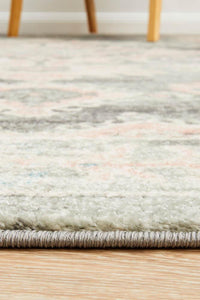 Thumbnail for April Vintage Pink & Grey Rug