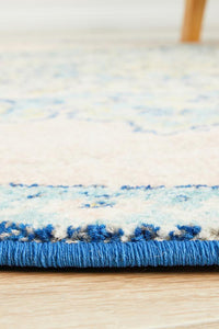 Thumbnail for Isla Bohemian Pink & Blue Round Rug