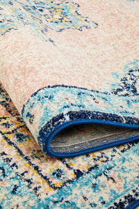 Thumbnail for Isla Bohemian Pink & Blue Rug