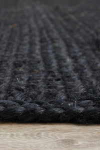 Thumbnail for Kai Black Jute Rug