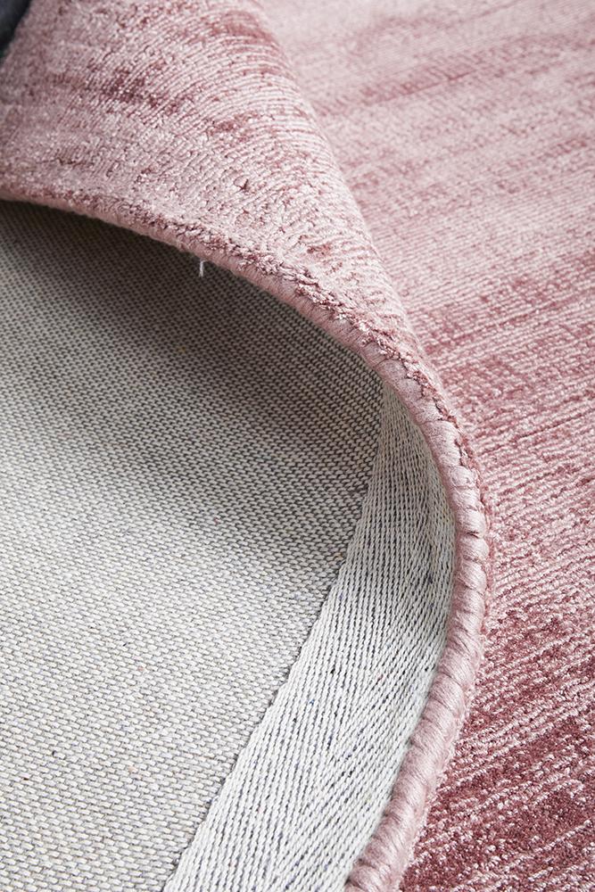 Chelsea Blush Pink Modern Viscose Rug