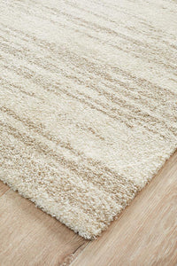 Thumbnail for Abby Abstract Beige Power Loomed Rug