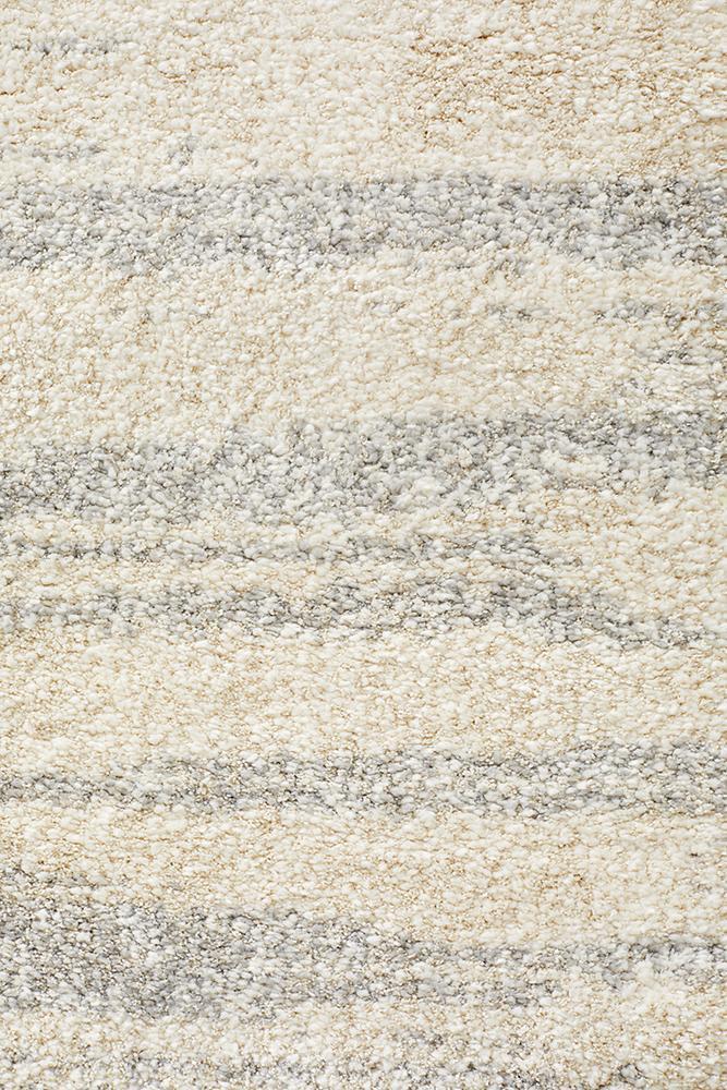 Abby Abstract Grey & Ivory Power Loomed Rug