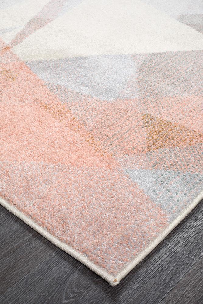 Lola Blush Geometric Multi-Colour Rug