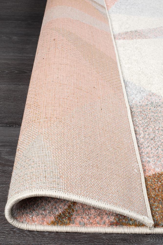 Lola Blush Geometric Multi-Colour Rug