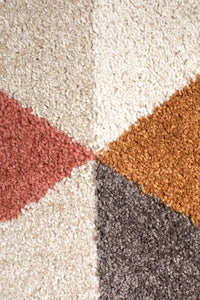 Thumbnail for Tilly Geometric Multi-Colour Triangle Pattern Rug