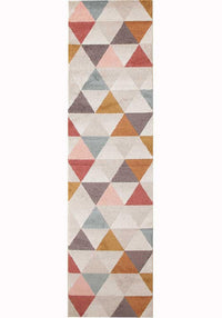 Thumbnail for Tilly Geometric Multi-Colour Triangle Pattern Rug