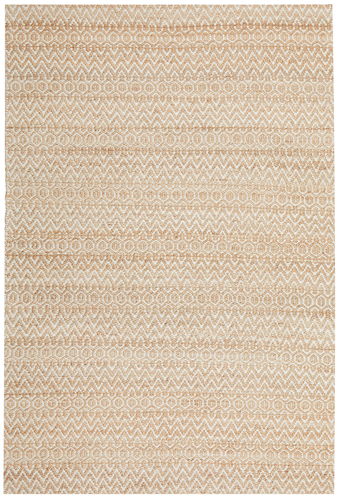 Cali Dune Eco-Friendly Natural Two-Tone Patterned Jute Rug