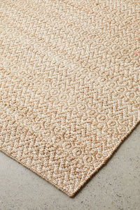 Thumbnail for Cali Dune Eco-Friendly Natural Two-Tone Patterned Jute Rug