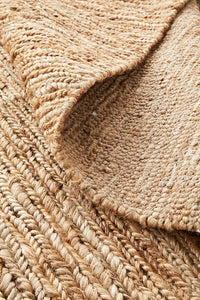 Thumbnail for Rave Dune Natural Jute Textured Hand Loomed Eco-Friendly Rug