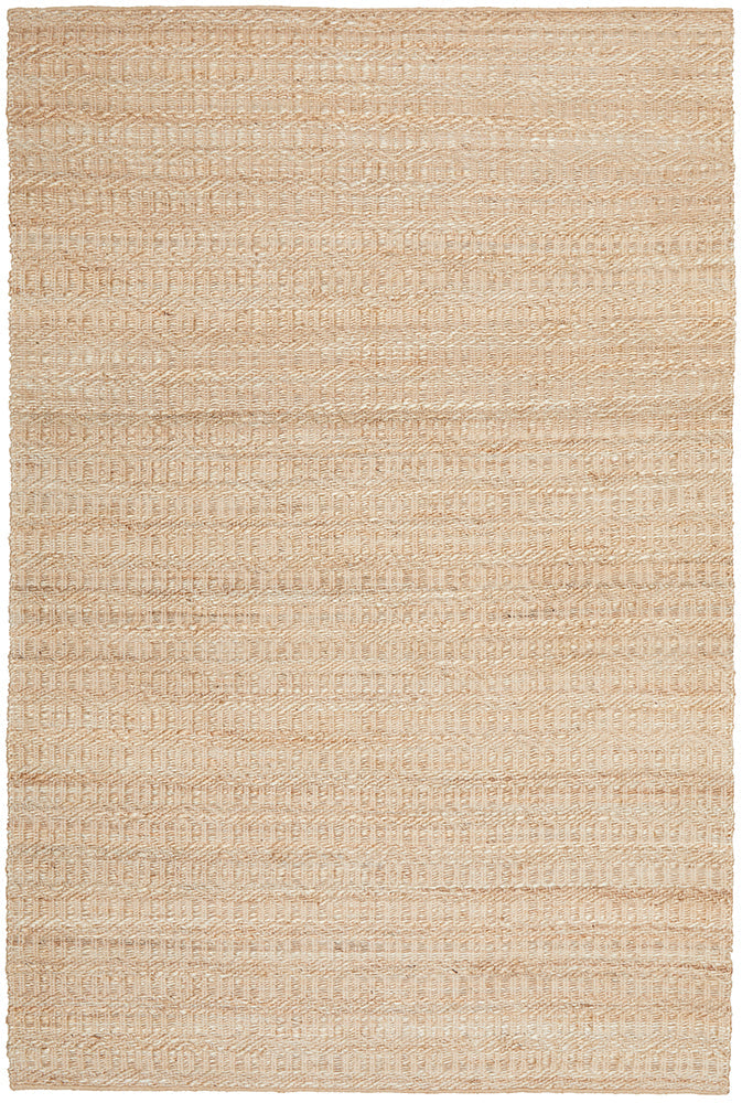 Stina Dune Natural Jute Textured Pattern Hand-Loomed Eco-Friendly Rug