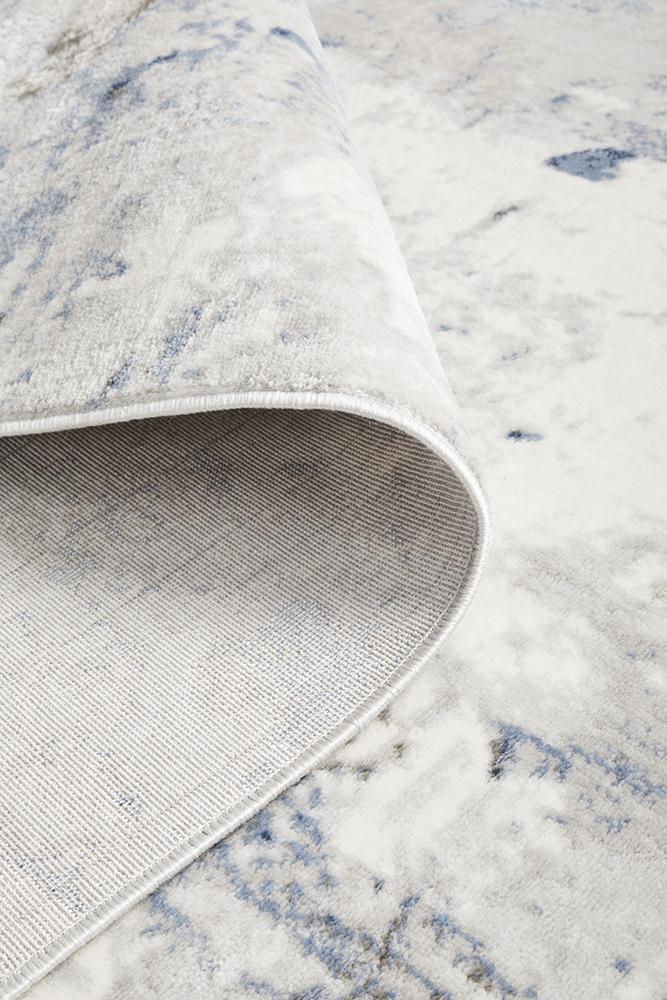 Anthea Modern Abstract Grey & Navy Rug