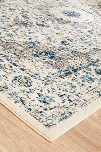 Thumbnail for Isla Timeless Grey & Blue Transitional Rug