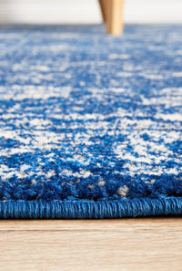 Thumbnail for Avery Transitional Navy & White Rug