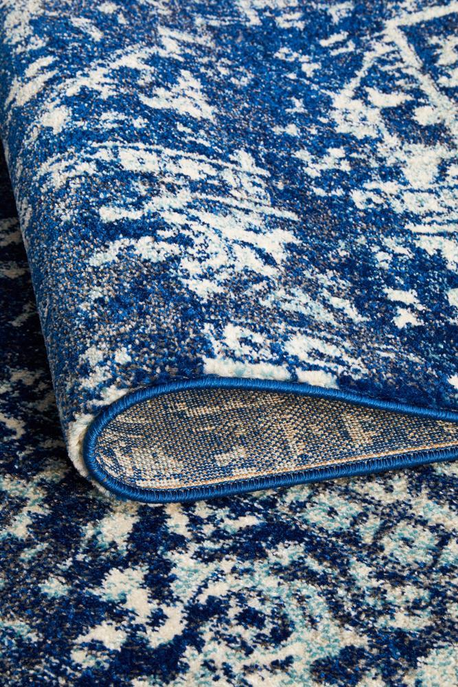 Esther Transitional Blue & White Rug