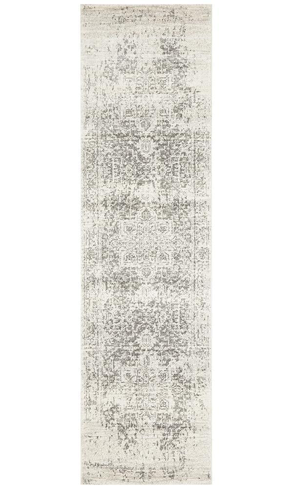 Camilla Transitional Grey & White Distressed Rug