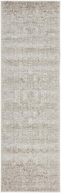 Thumbnail for Estelle Transitional Grey & White Rug hall runner