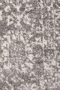 Thumbnail for Estelle Transitional Grey & White Rug close up