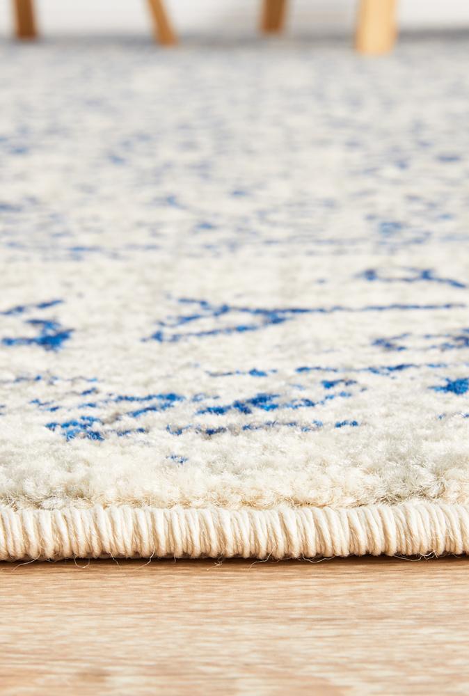 Ella Transitional Blue & White Rug