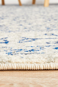 Thumbnail for Ella Transitional Blue & White Rug