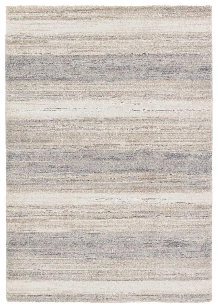 Carli Formation Grey and Natural Modern Abstract Rectangle Rug