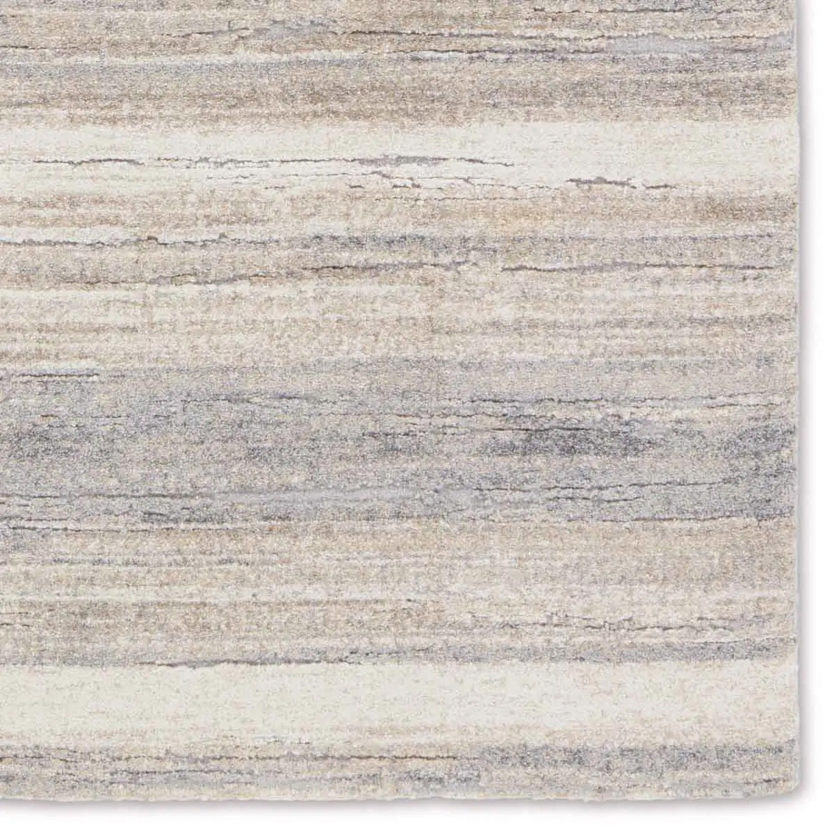 Carli Formation Grey and Natural Modern Abstract Rectangle Rug