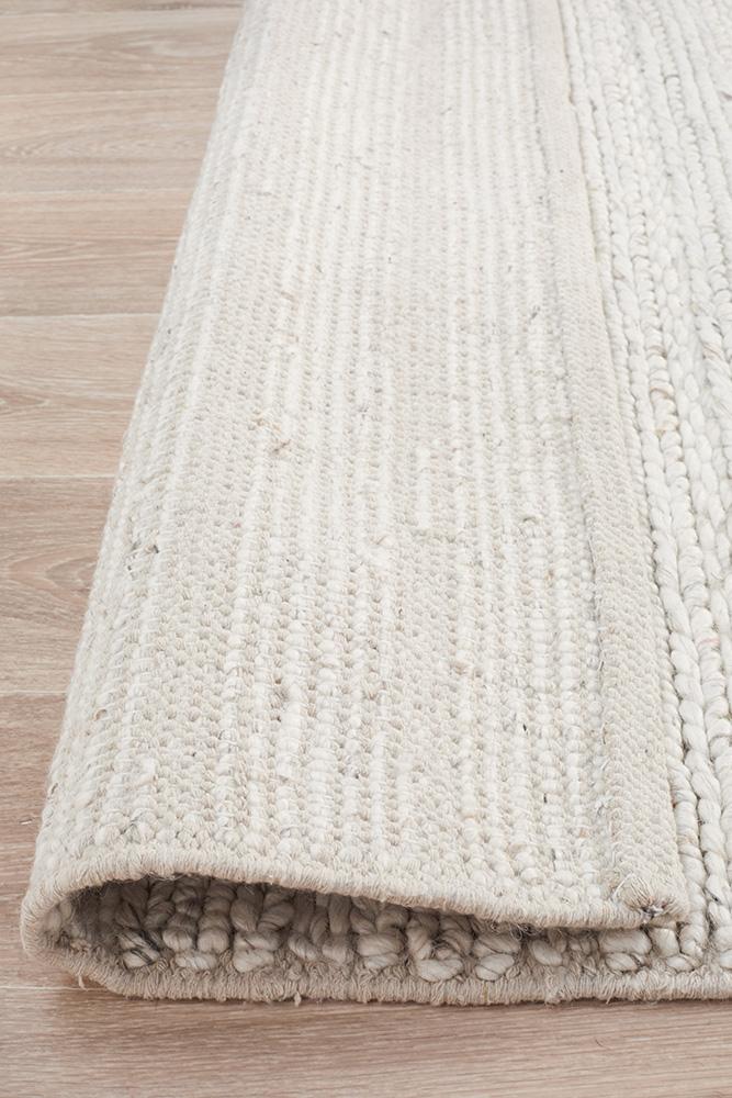 Eva Scandi Ivory Hand Woven Rug