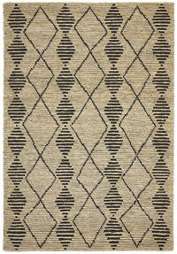 Thumbnail for Riya Tribal Diamond Pattern Handmade Jute Rug