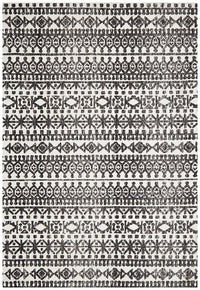 Thumbnail for Aylin Ivory & Black Tribal Table Tufted Rug